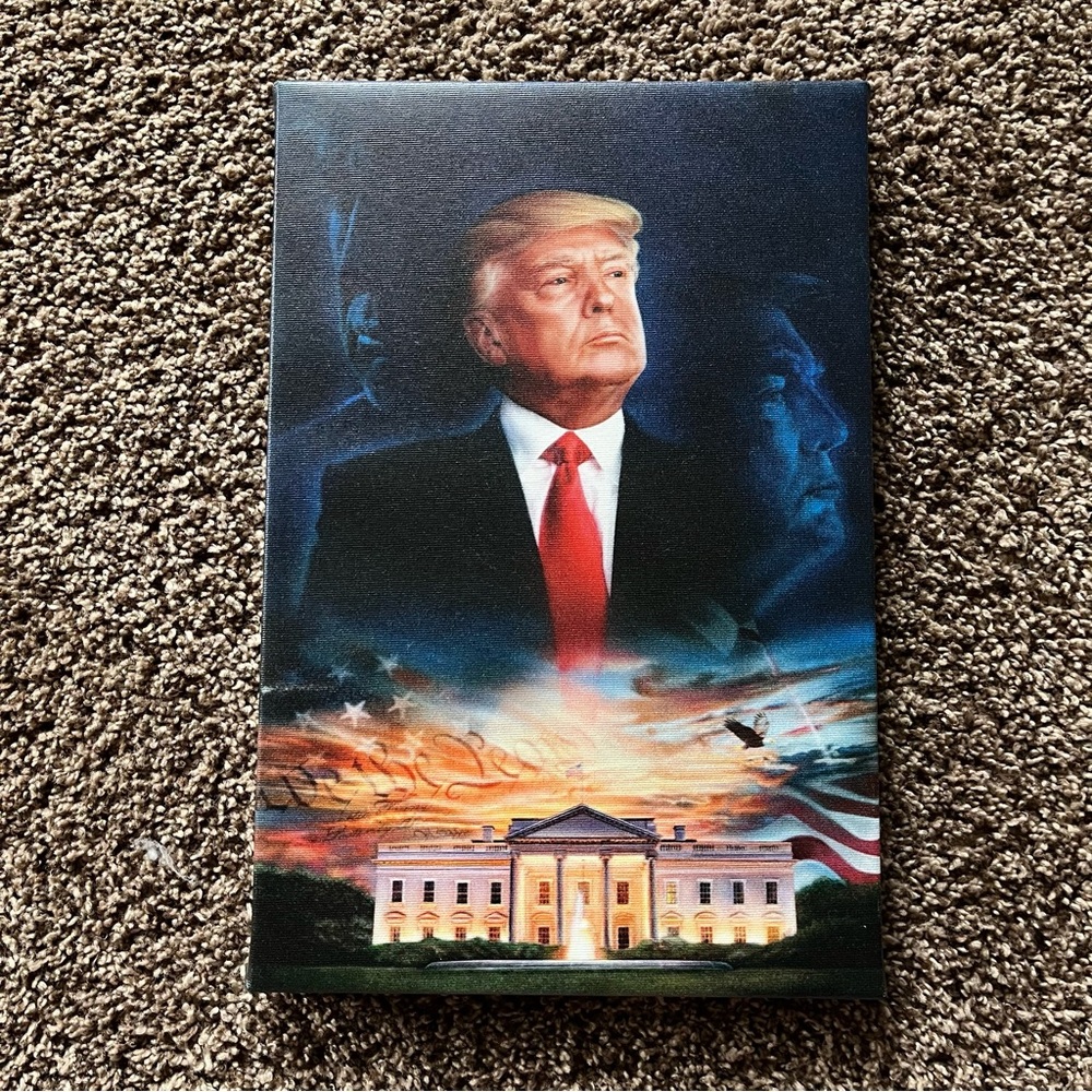 Donald Trump Canvas Painting 12”x8”